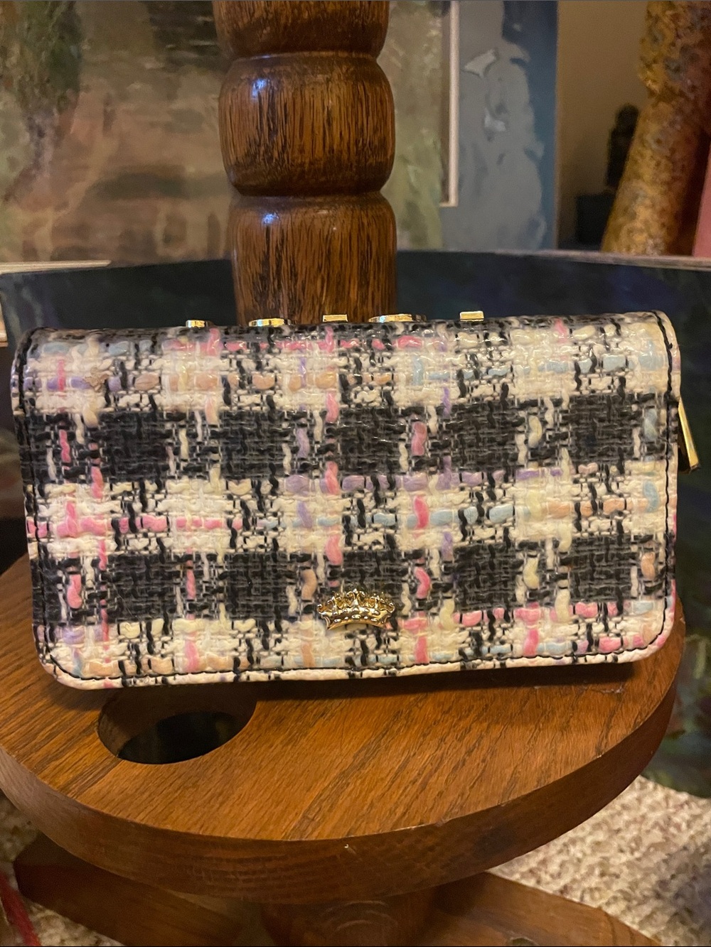 Juicy Couture Tweed design Wallet/Clutch